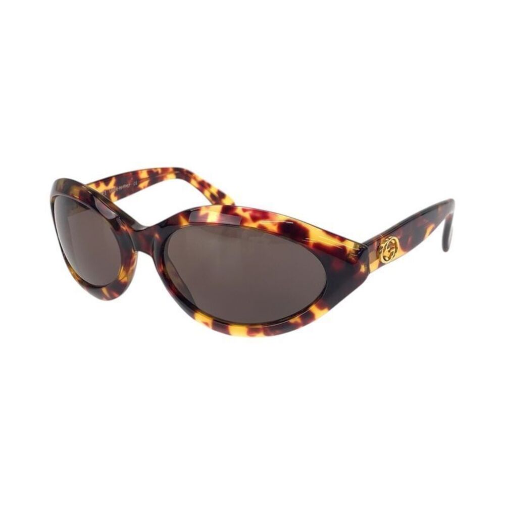 Gucci Tortoiseshell Pattern Brown Gold Hardware P… - image 1